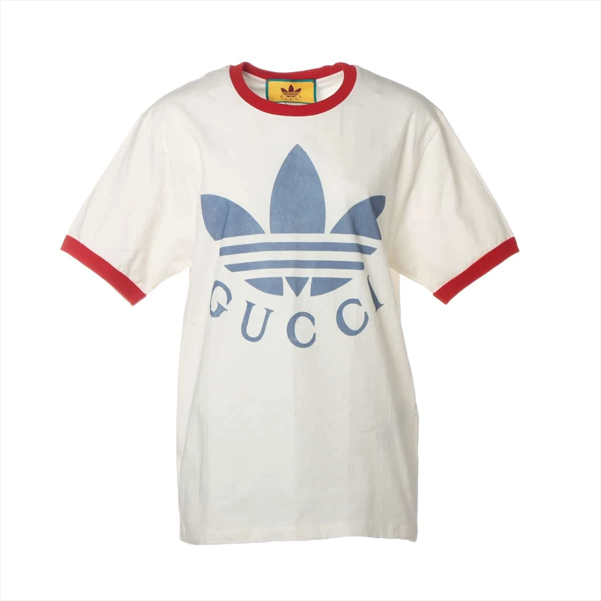 グッチ アディダス Tシャツ グリーン ホワイト トレフォイル 693636 クリーニング済み Sサイズ 美品 コットン ec18114-2.jpg