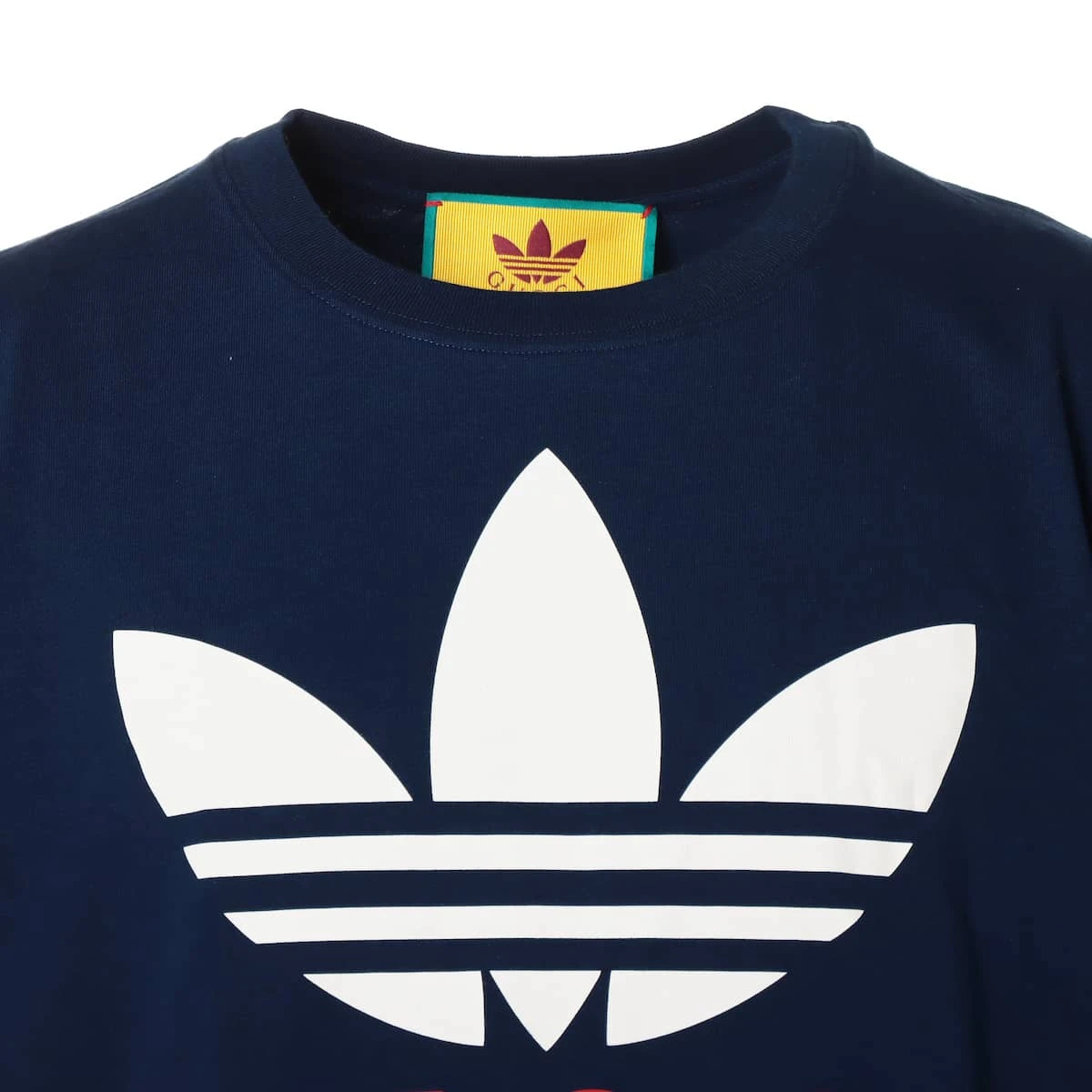 グッチ × アディダス コラボ コットン ロング Tシャツ　Lサイズ GUCCI x ADIDAS ロンT 赤緑 グッチ アディダス 長袖 Tシャツ