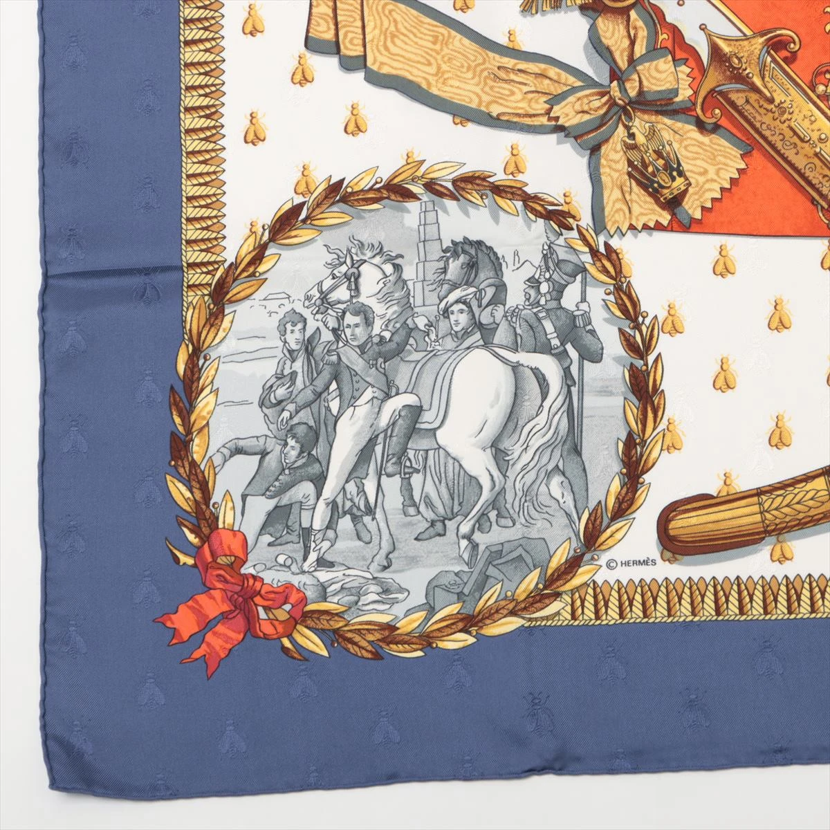 エルメス HERMES/スカーフ カレ90 ナポレオン NAPOLEON 肖像画
