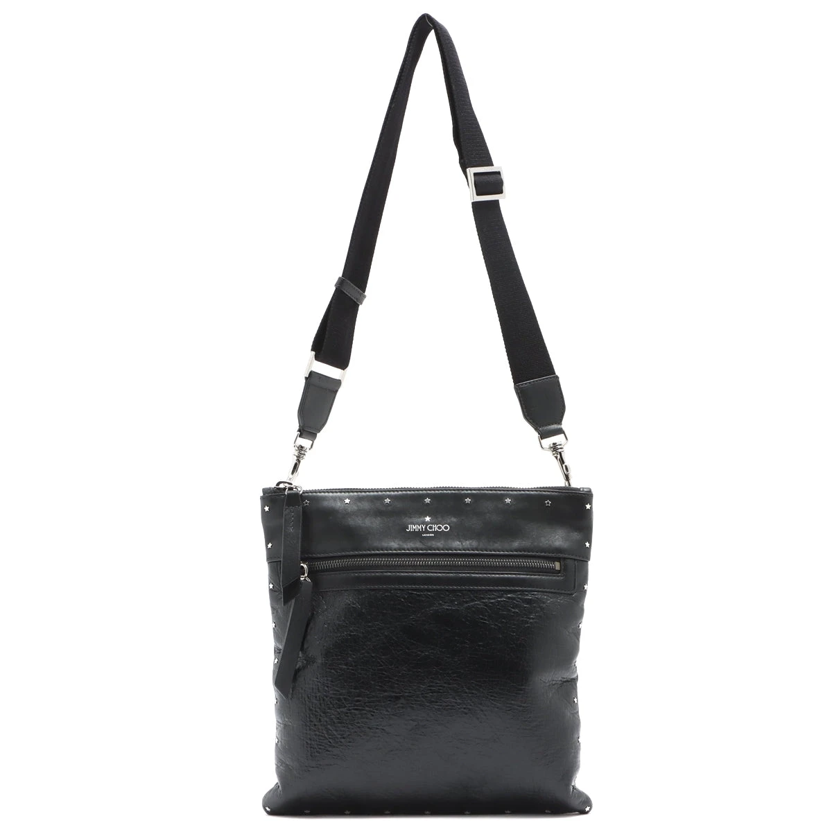 ジミーチュウスタースタッズ ブラックショルダーバッグ