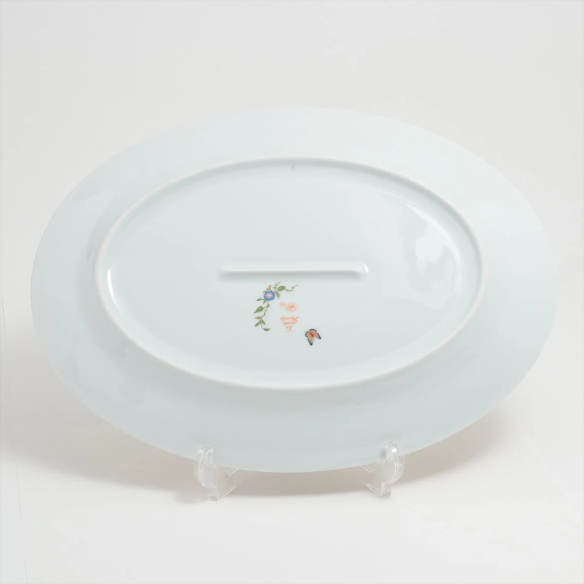 【希少】未使用保管品エルメス　シエスタ　大皿オレンジ41.5cmオーバルプレート 希少】未使用保管品エルメス シエスタ 大皿オレンジ41.5cm