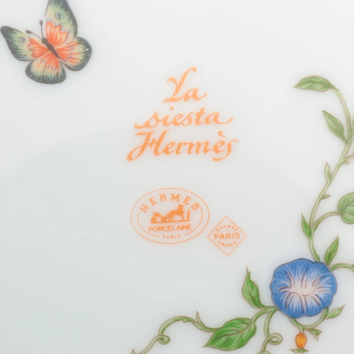 エルメス シエスタ 大皿 陶器 オレンジ オーバルプレート A1728545