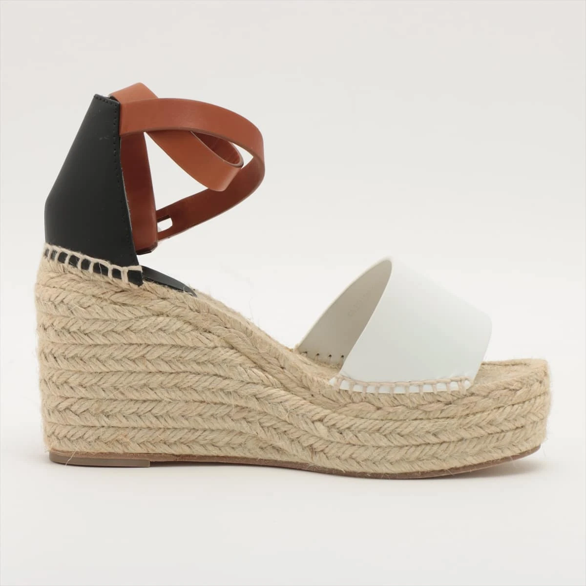 エルメス ティヴォリ レザー ウェッジソールサンダル 36 レディース