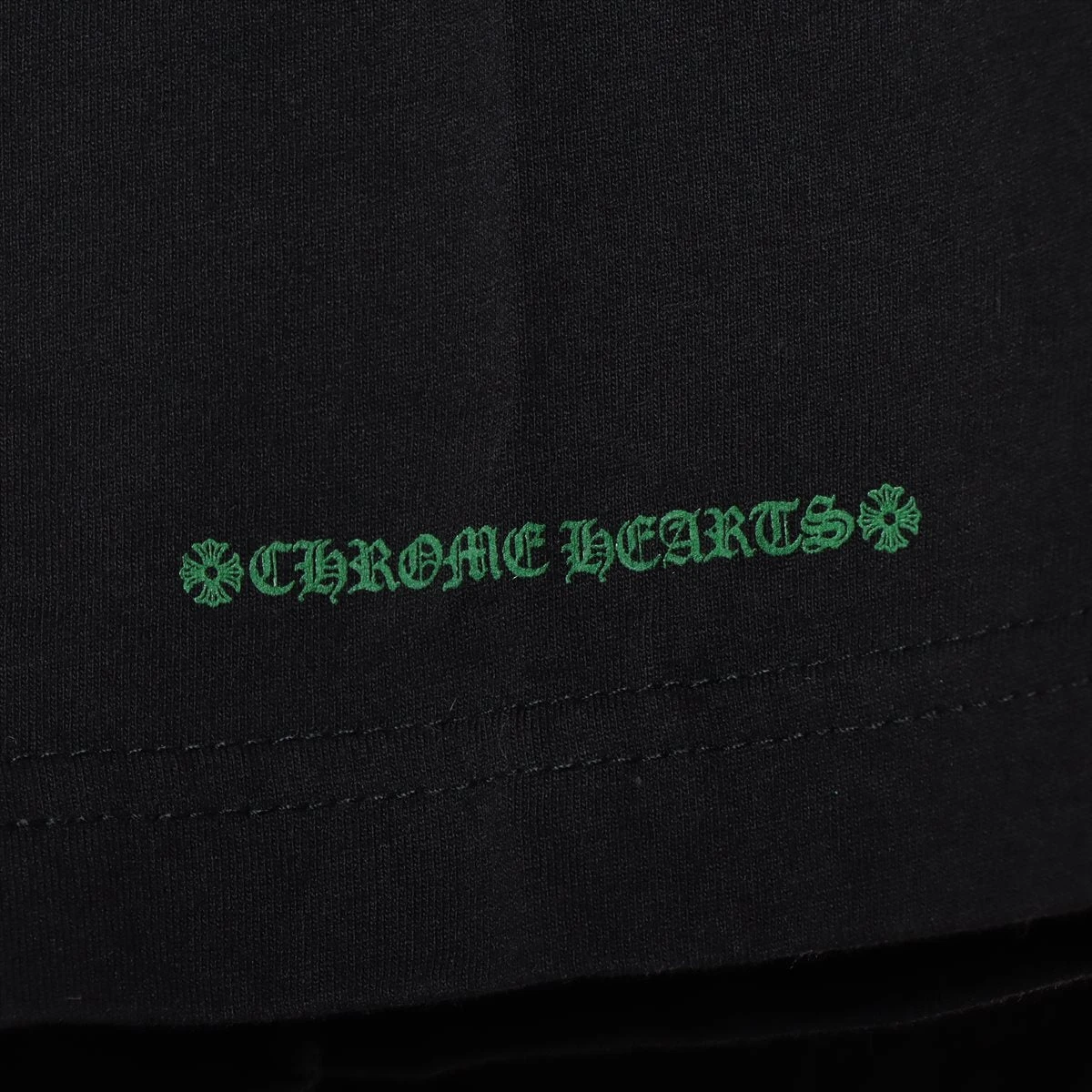 クロムハーツ Tシャツ コットン L ブラック×グリーン×イエロー
