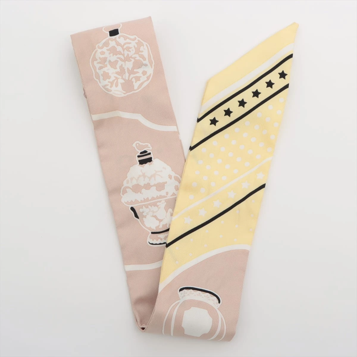 エルメス ツイリー 香水瓶 LES FLACONS BANDANA ベージュ エルメス ツイリー Les Flacons Bandana スカーフ