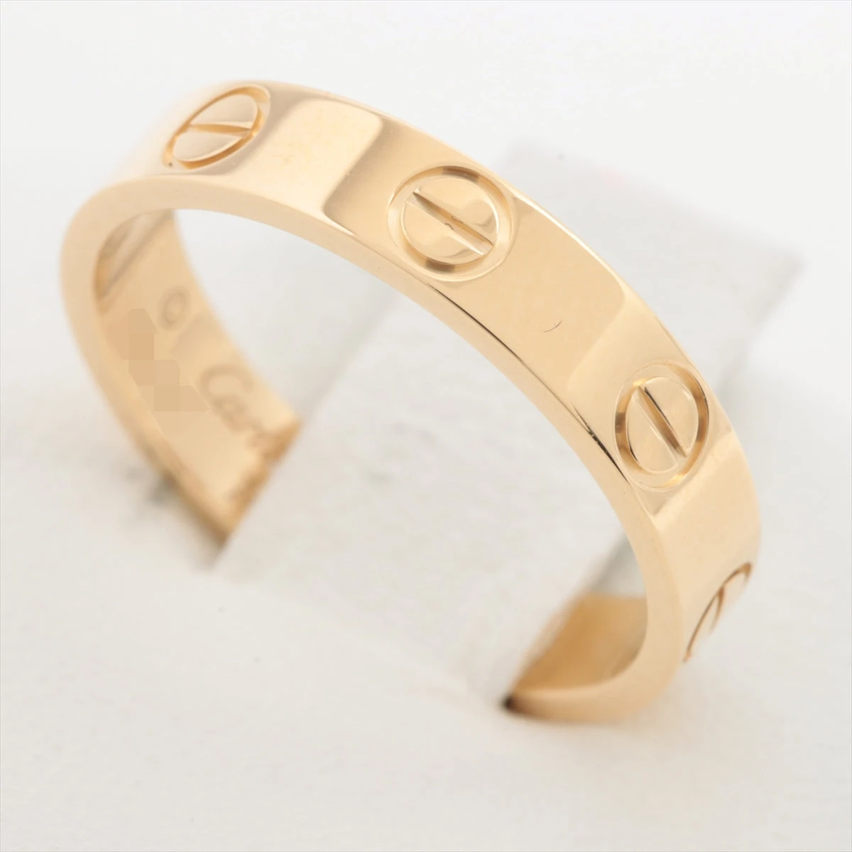 カルティエ ミニラブリング Au750 サイズ7.5 カルティエ ミニラブ リング 750(YG) 3.1g 50 A1883622|中古