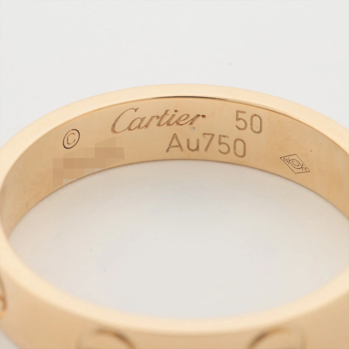 カルティエ ミニラブ リング 750(YG) 3.1g 50 A1883622｜中古