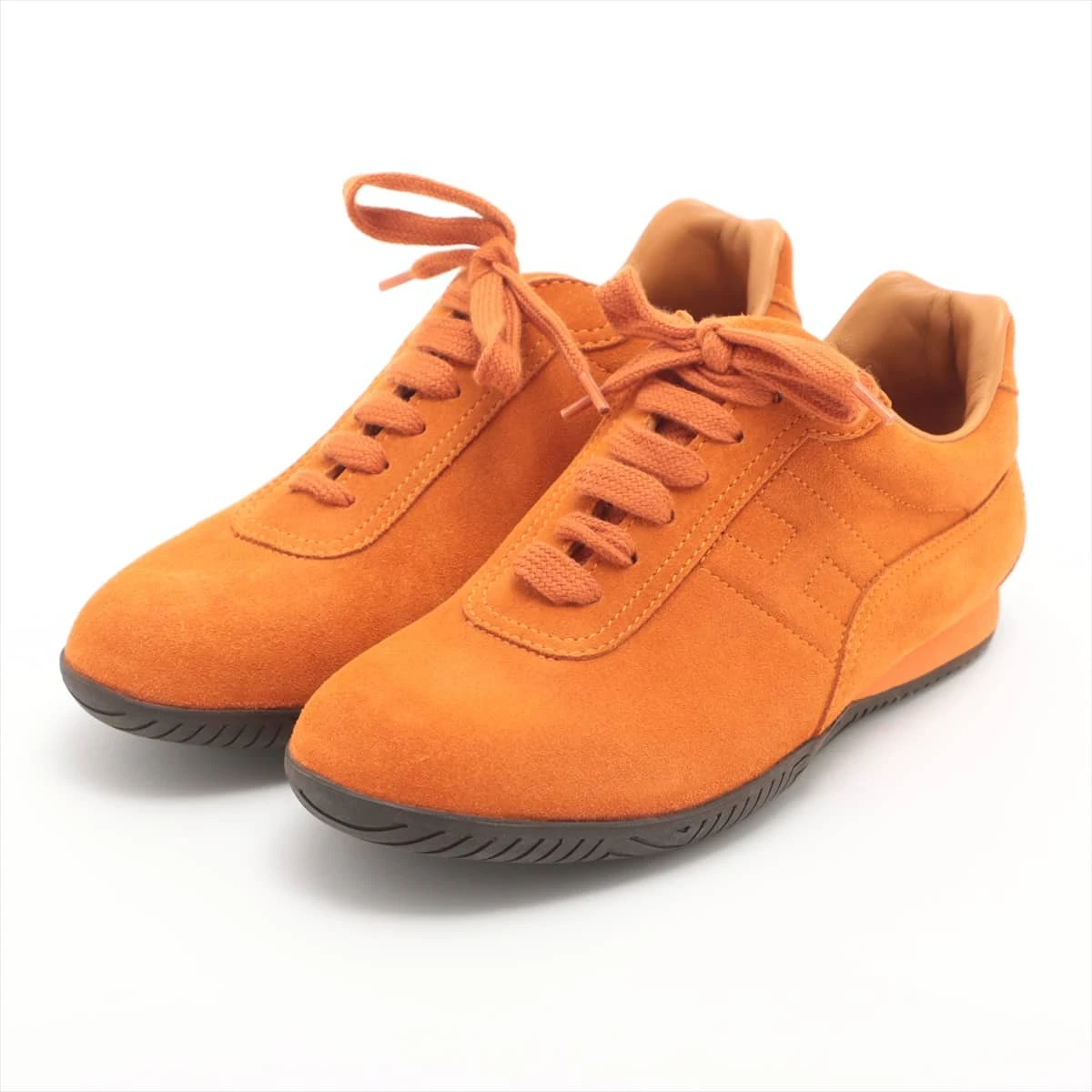 エルメス スターター Hロゴ スエード スニーカー size 36 1/2 エルメス レザー×スエード スニーカー 36 1/2 レディース