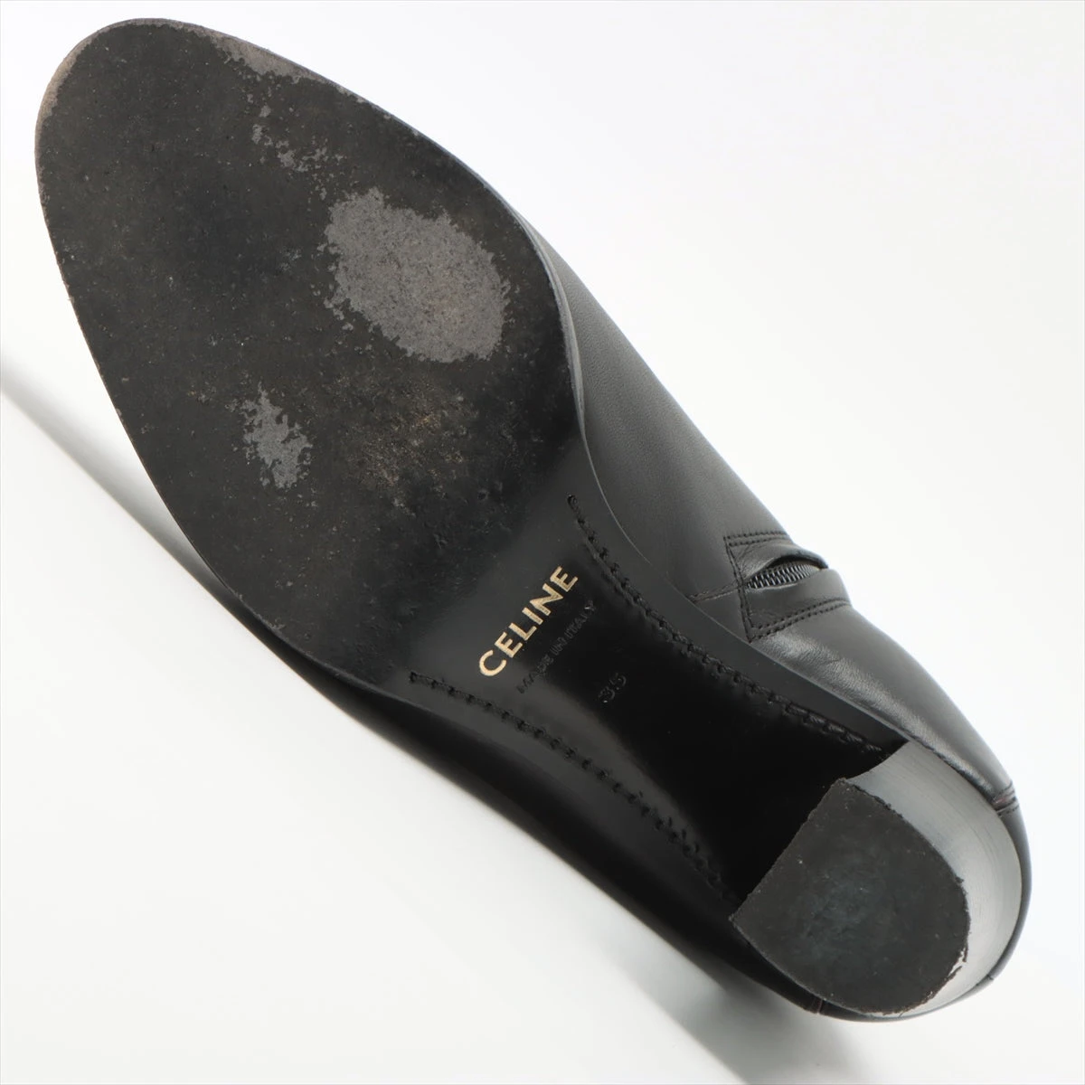 セリーヌ トリオンフ レザー ショートブーツ 35 レディース