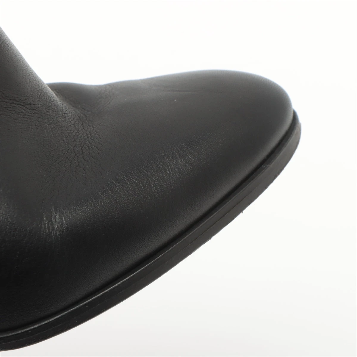 セリーヌ トリオンフ レザー ショートブーツ 35 レディース ブラック