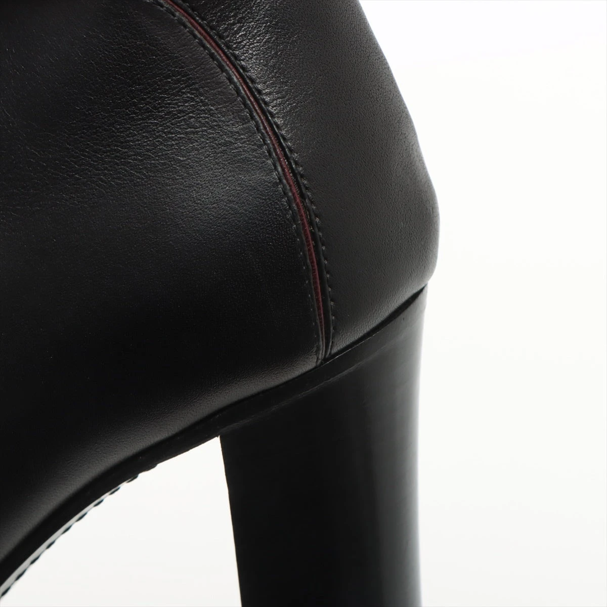 セリーヌ トリオンフ レザー ショートブーツ 35 レディース ブラック