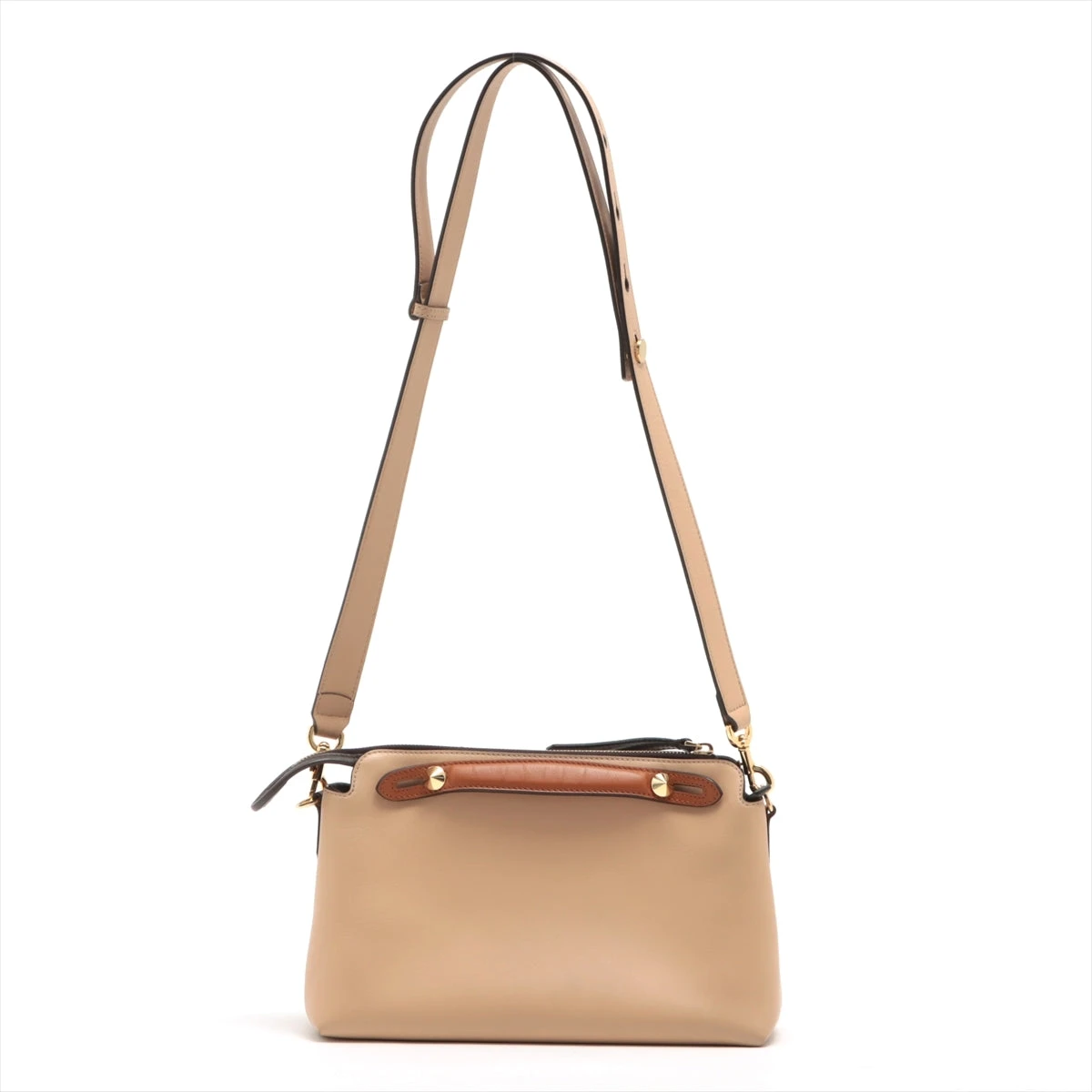 ベージュ ハンドバッグ フェンディ バイザウェイ ミディアム レザー 2WAYハンドバッグ