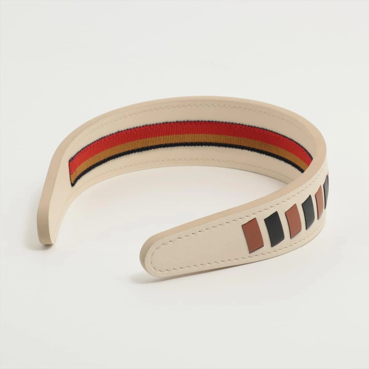 エルメス カチューシャ レザー ベージュ エリン A1793173｜中古