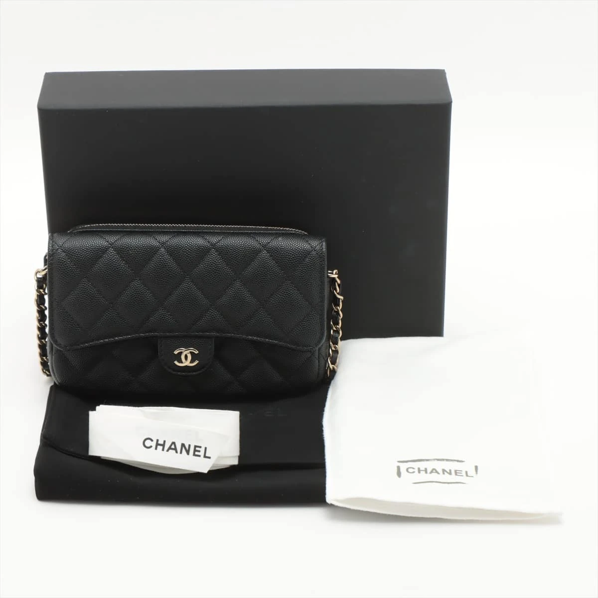 CHANEL マトラッセ　キャビンアスキンブラックiPhone11Pro ケース CHANEL マトラッセ キャビンアスキンブラックiPhone11Pro ケース