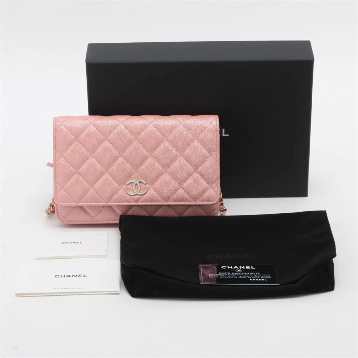 CHANEL シャネル マトラッセ 長財布 キャビアスキン レッド ゴールド金具 CHANEL シャネル マトラッセ チェーンウォレット 長財布