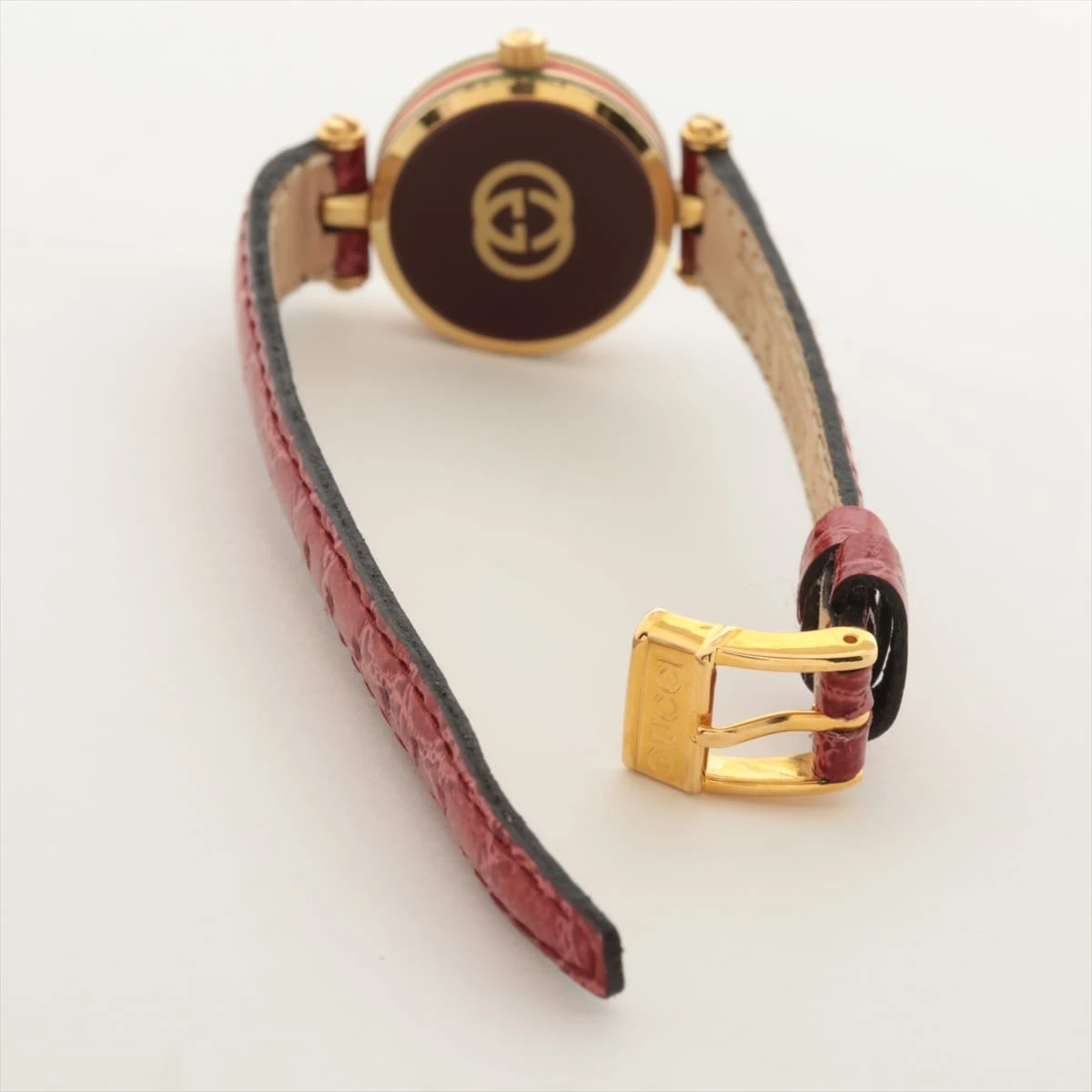 M428 稼動品 GUCCI シェリーライン QZ 白文字盤 レディース 腕時計 M428 稼動品 GUCCI シェリーライン QZ 白文字盤 レディース