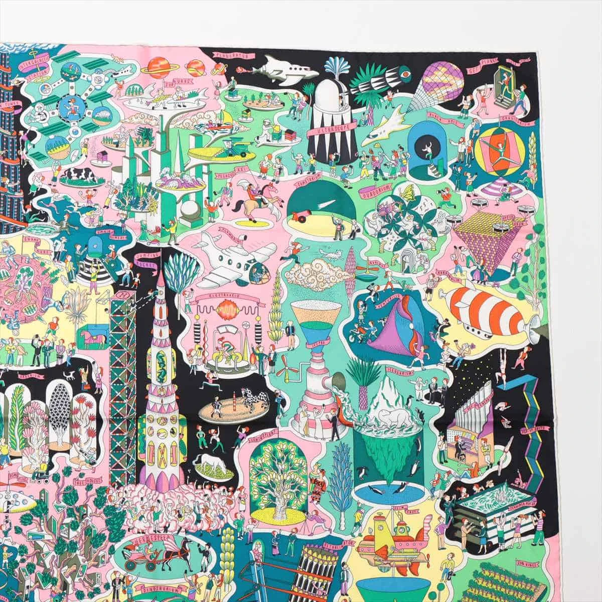 エルメス カレ90 Exposition Universelle 万国博覧会 スカーフ シルク