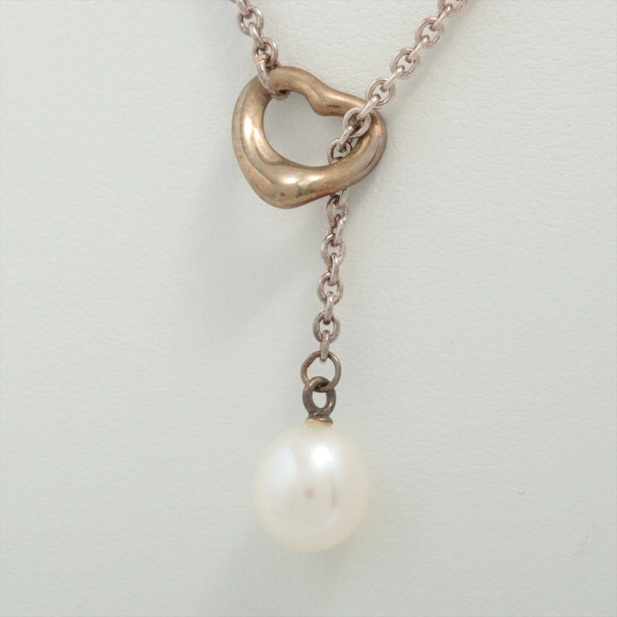 【美品】ティファニー オープンハート ラリアット ネックレス シルバー925 TIFFANY&Co.】ティファニー オープンハート ラリアット