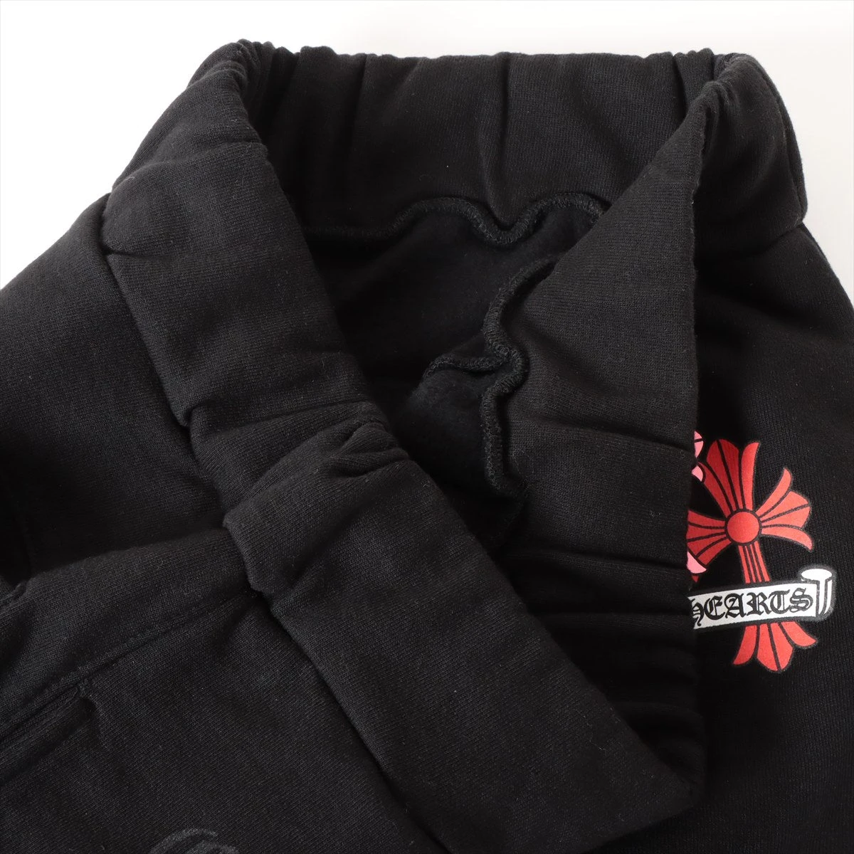 クロムハーツ スウェットパンツ コットン S ブラック×マルチカラー