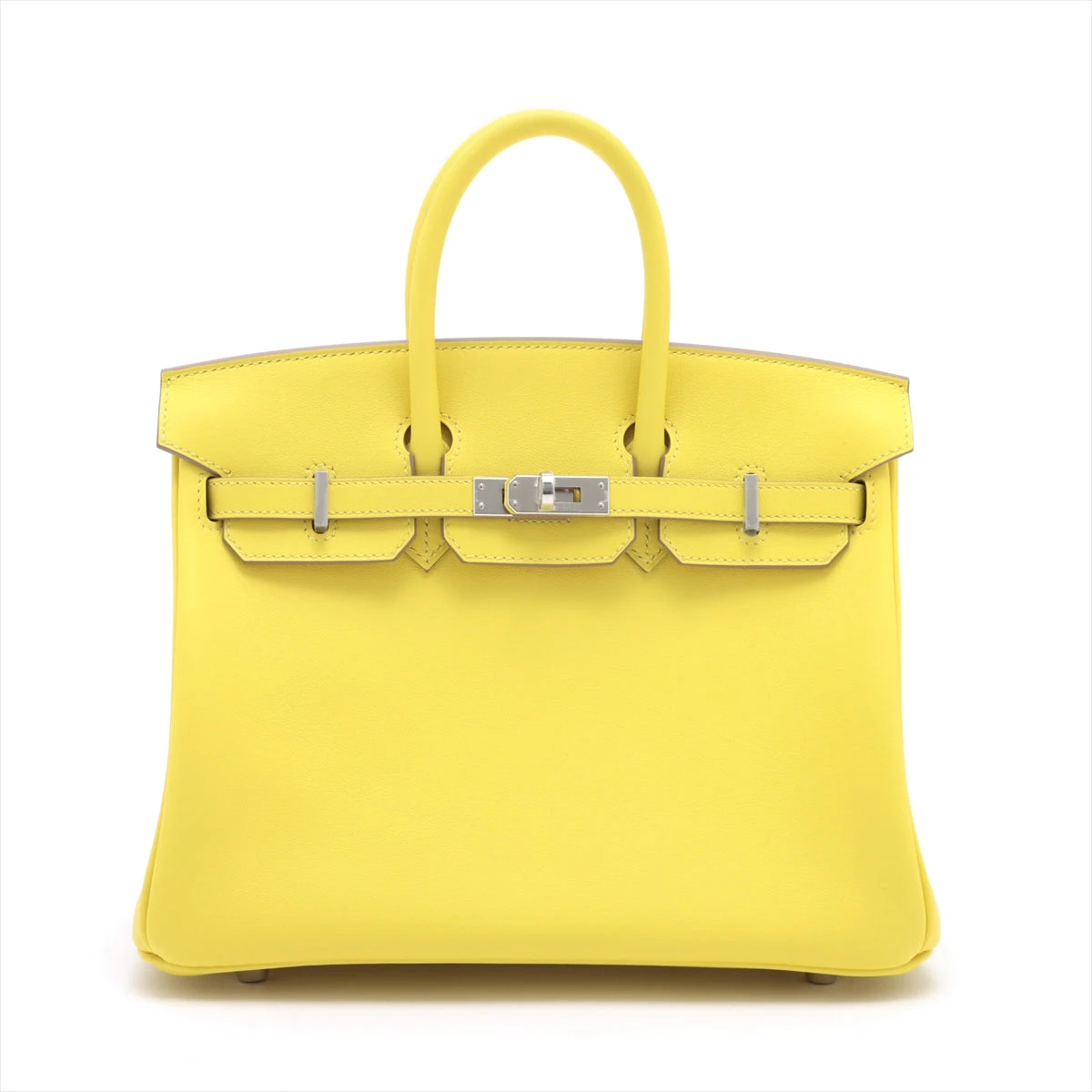 エルメス バーキン25 ヴォースイフト ライム シルバー金具 B:2023年