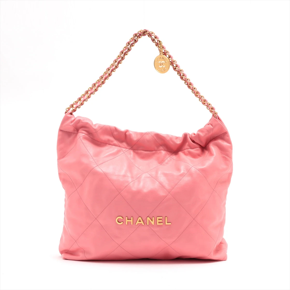 CHANEL ピンク レザー チェーンバッグ 【公式通販】