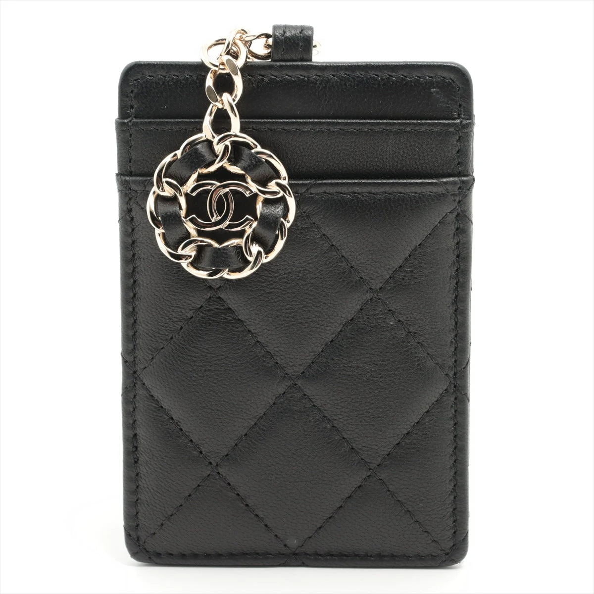 CHANEL シャネル マトラッセ ケース ラムスキン CHANEL】シャネル マトラッセ キーケース ラムスキン ブラック