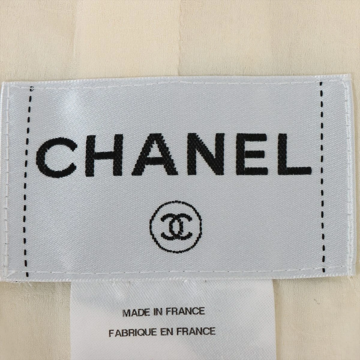 シャネル ココボタン P39 コットン×ナイロン ノーカラージャケット 34