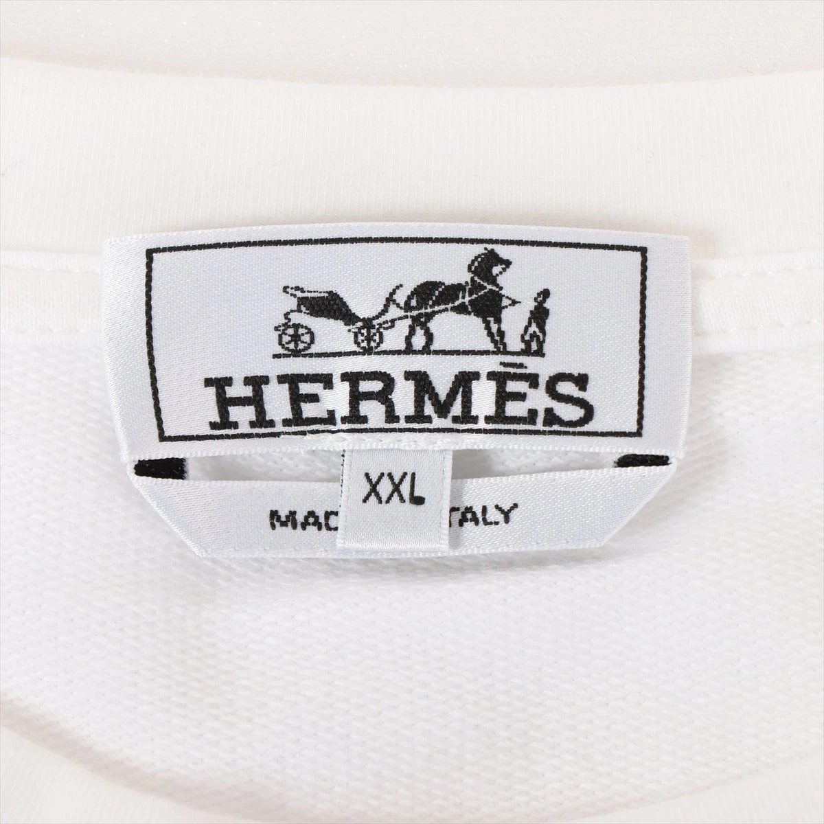 エルメス2025SS レザーパッチTシャツ Mサイズ白 エルメス HermesLock H Multiシャツ H456040HB9037 シャツ 41