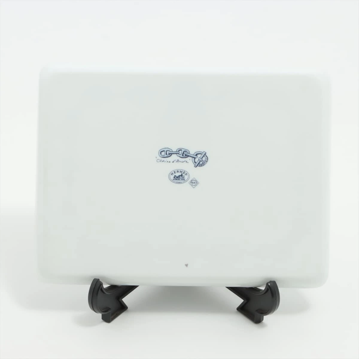 エルメス シェーヌダンクル プレート 陶器 ブルー A1669808