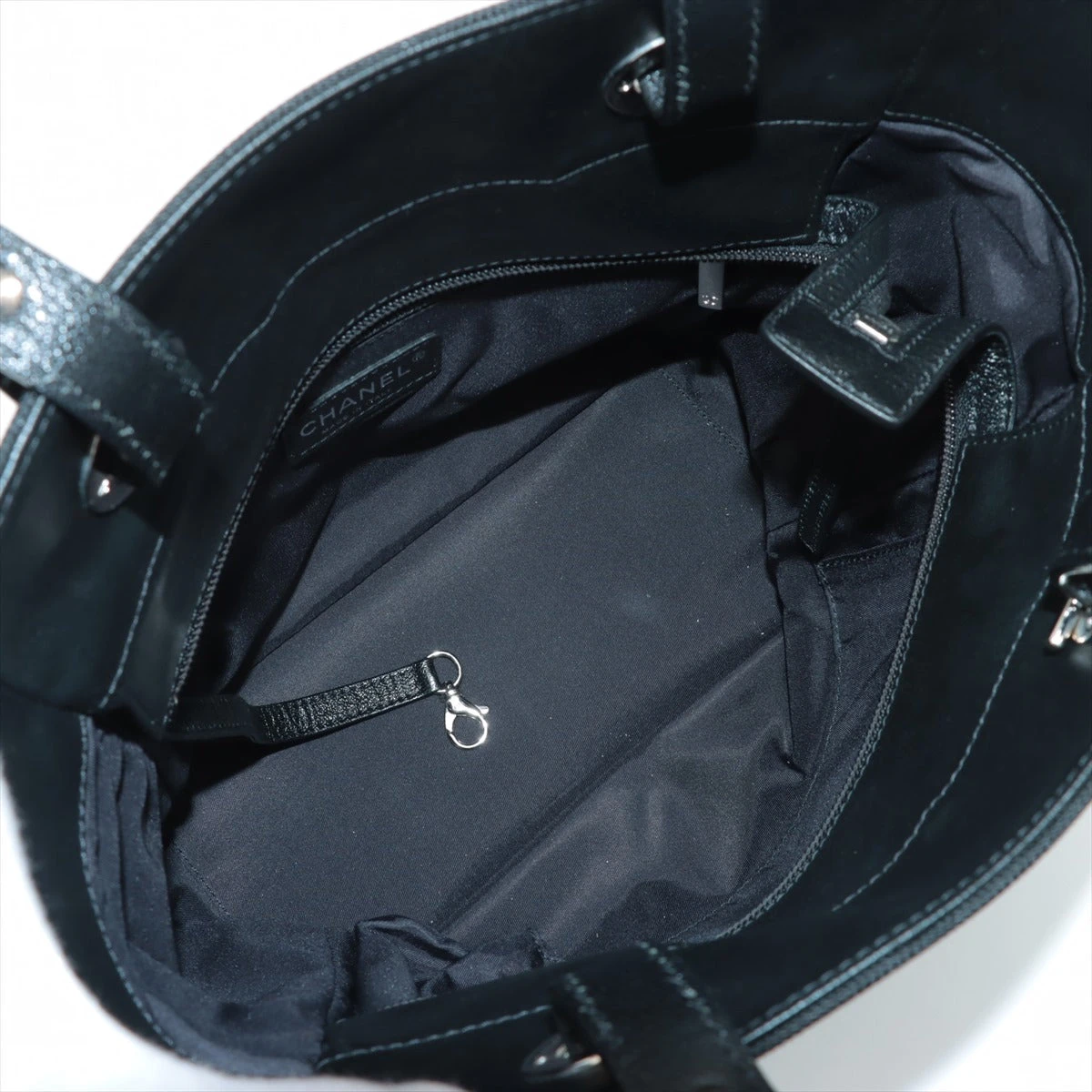 CAHNEL パリビアリッツ　マトラッセ　ハンドバッグ　ブラック シャネル(CHANEL) パリビアリッツ(paris biarritz) 中古 バッグ
