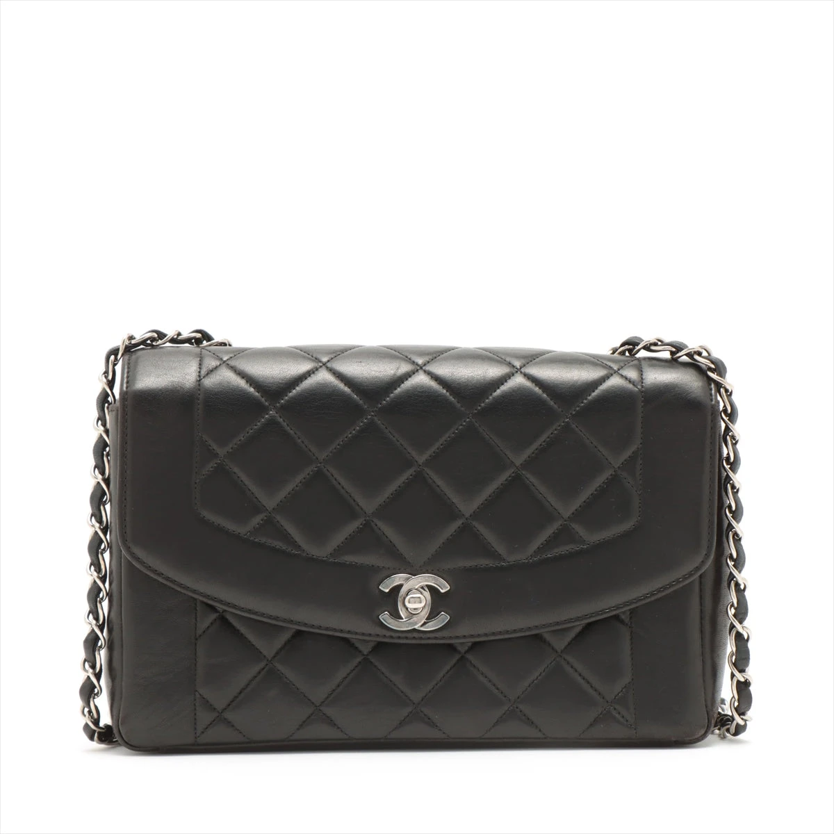 シャネル マトラッセ ラムスキン シングルフラップ シングルチェーン