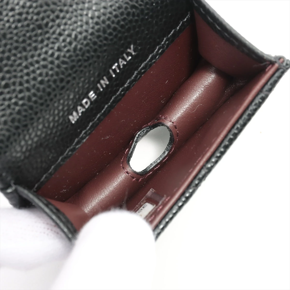 【鑑定済み！】シャネル ミニポーチ マトラッセ 2.55 AirPodsケース 名東】【CHANEL】シャネル AirPodsケース マトラッセ シャイニー