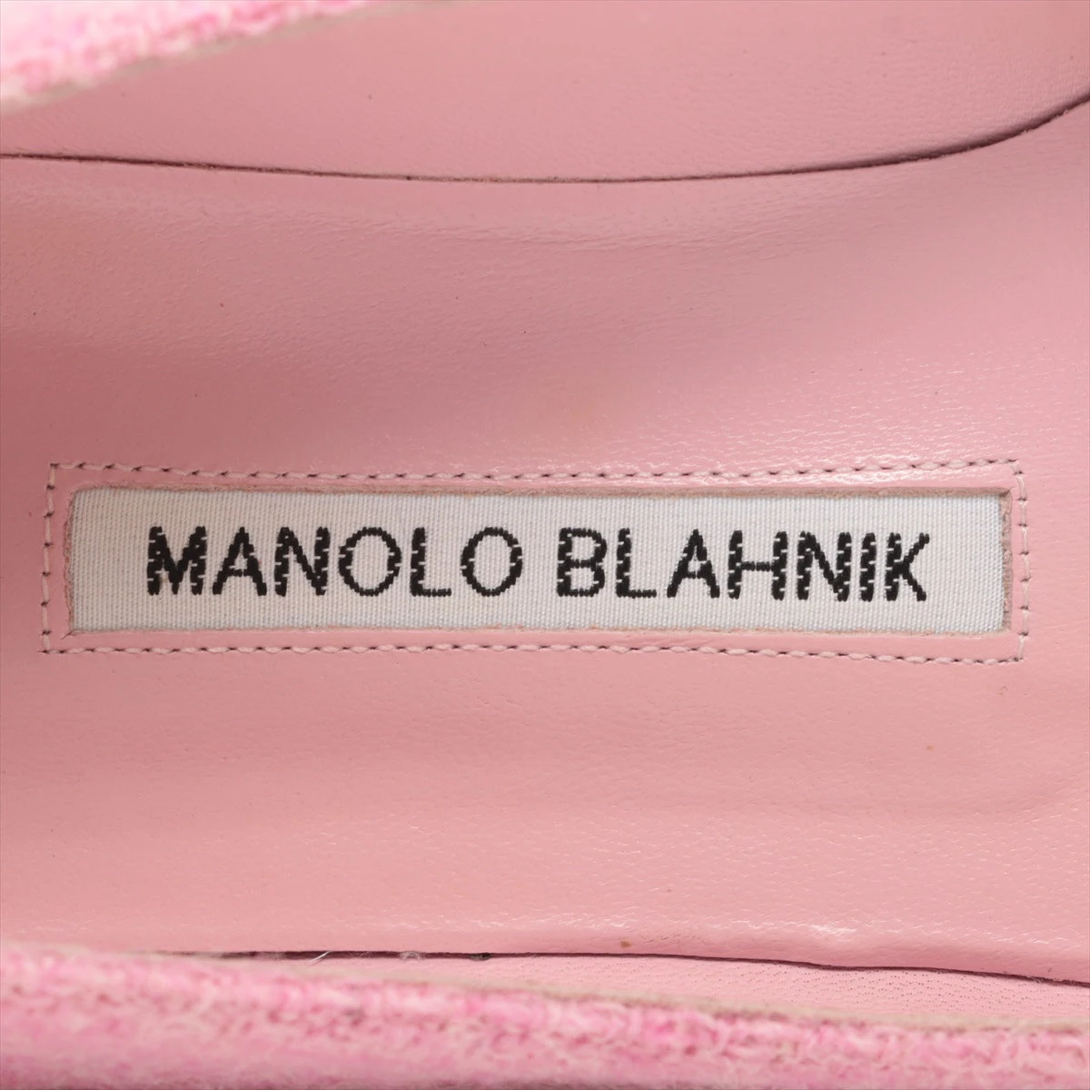 Manolo Blahnik サイズ36 1/2 ピンク レザー ハイヒール