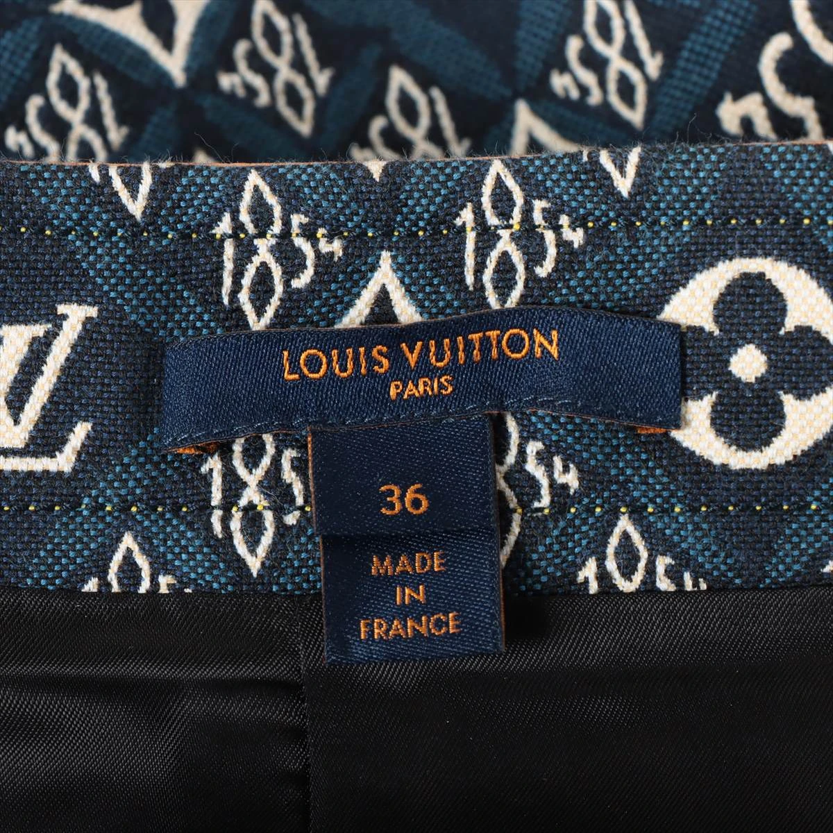 ルイ・ヴィトン　レザー　スカート 36 LOUIS VUITTON - LOUIS VUITTON タトゥーモノグラム カーフ