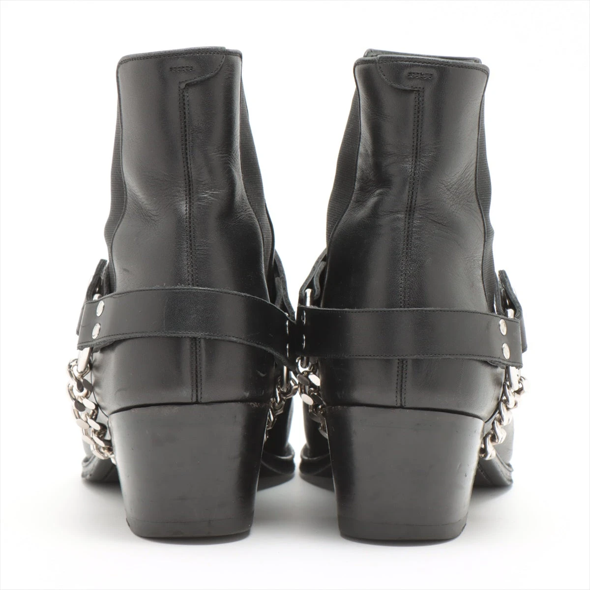 セリーヌ カマルグ レザー サイドゴアブーツ 42 メンズ ブラック