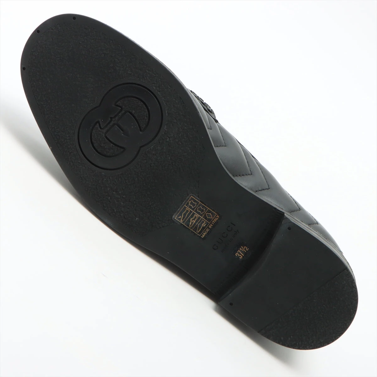 GUCCI グッチ サイズ表記「37 1/2」23.5-24ブラック チェーン