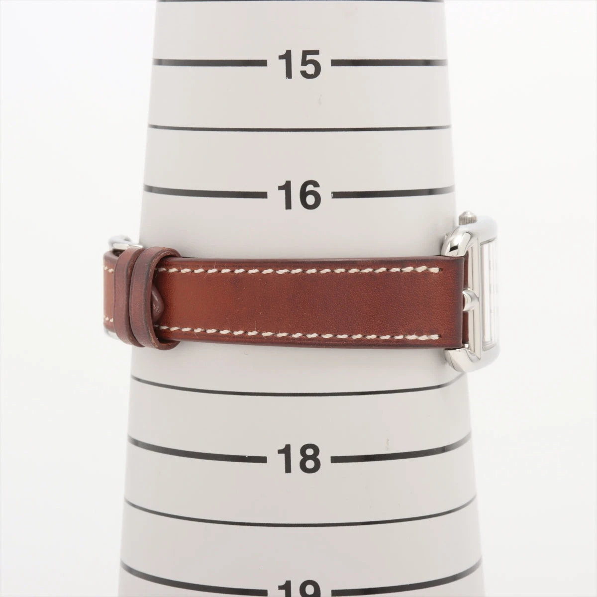 エルメス ケープコッド ドゥブルトゥール CC1.210a SS×革 QZ 白