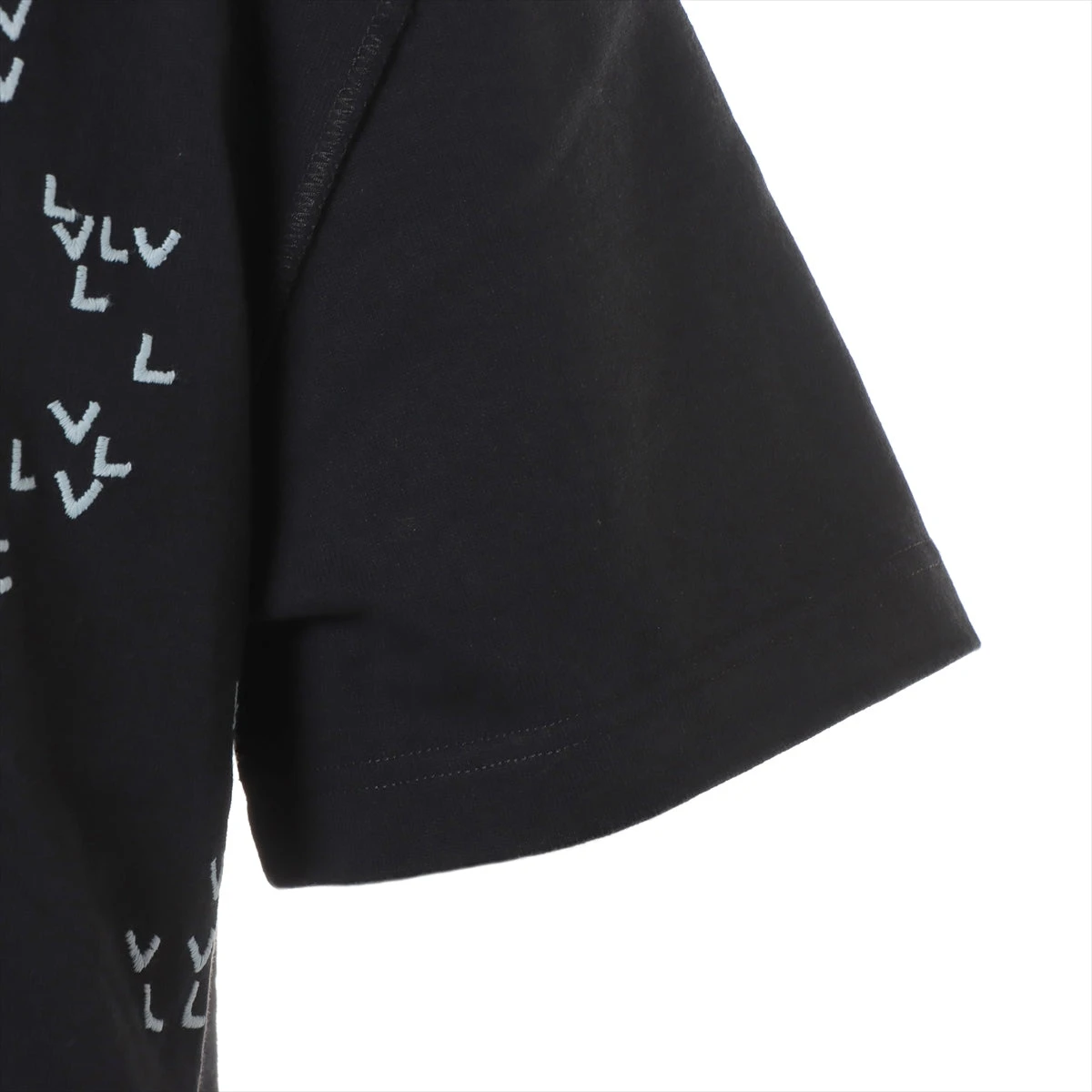 ヴィトン 22AW コットン Tシャツ M メンズ ブラック RM222M LV 
