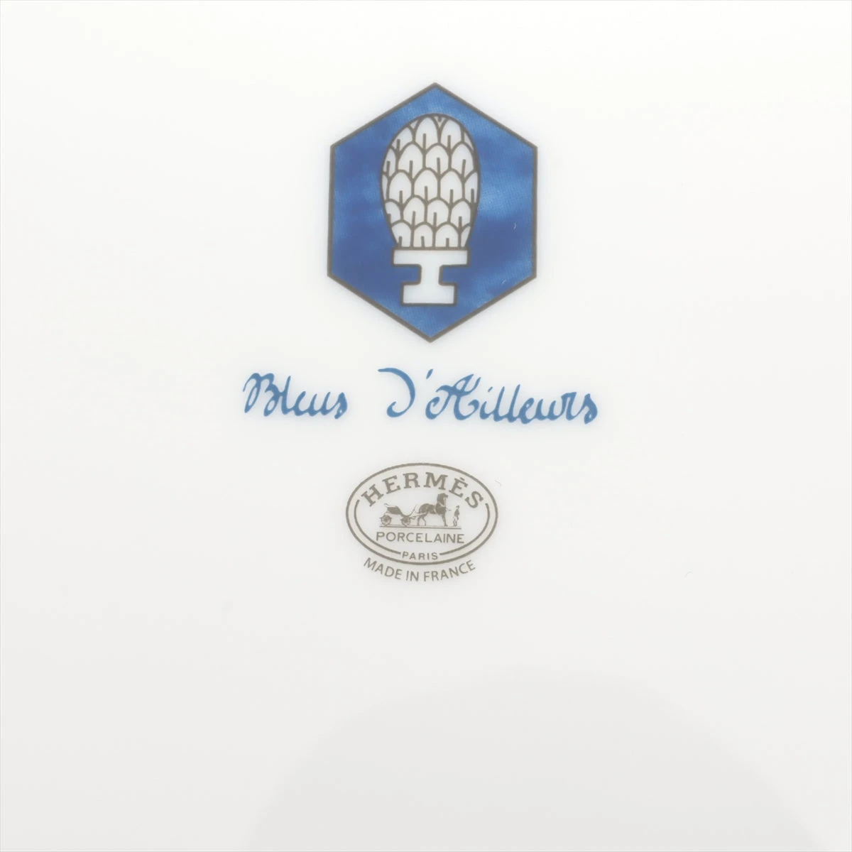 HERMES エルメス デザートプレート 2枚セット ブルー・ダイユール 新品 HERMES エルメス デザートプレート 2枚セット ブルー・ダイユール 新品