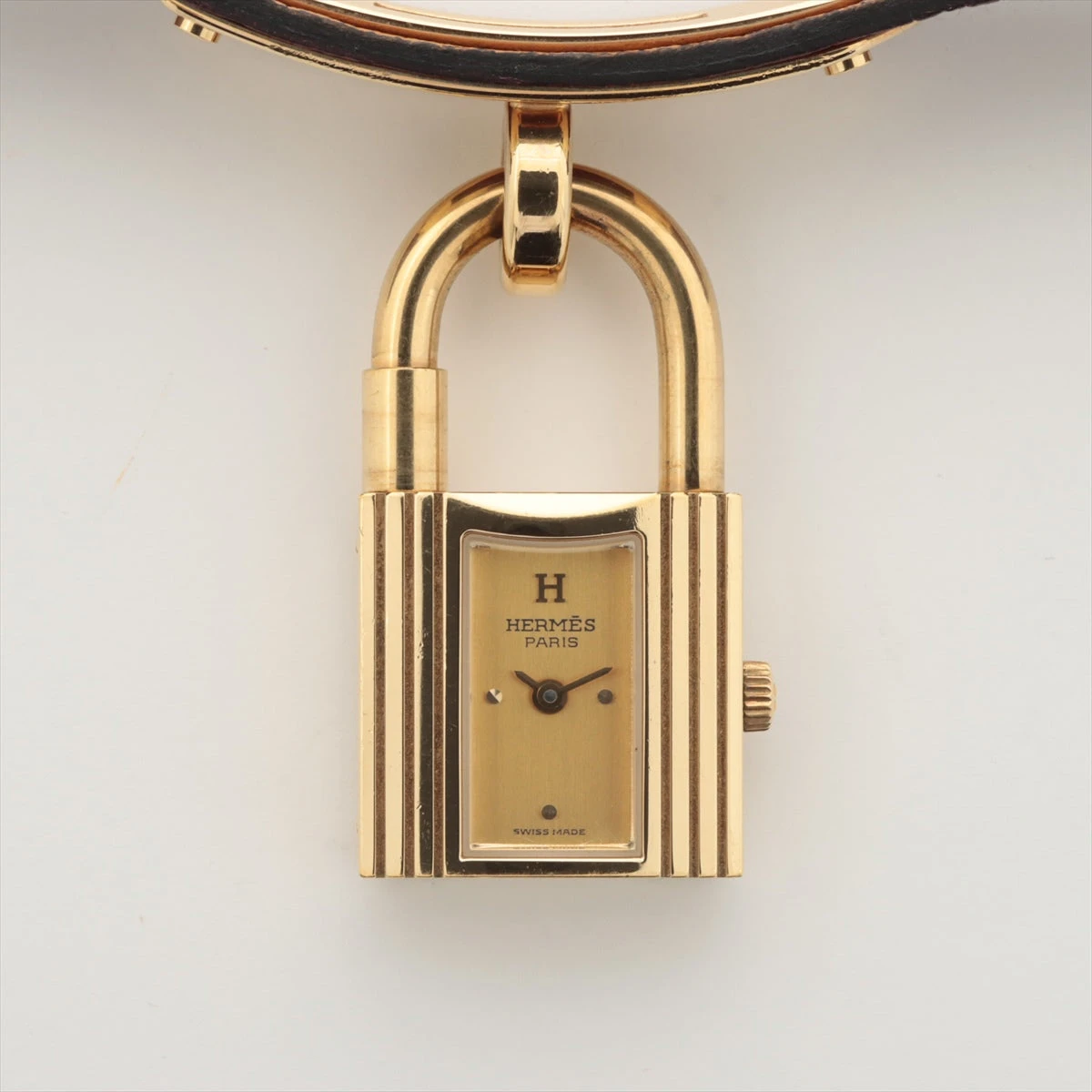 ジャンク品 HERMES ケリーウォッチ レディース シャンパン色 不動品 ジャンク品 HERMES ケリーウォッチ レディース シャンパン色 不動品