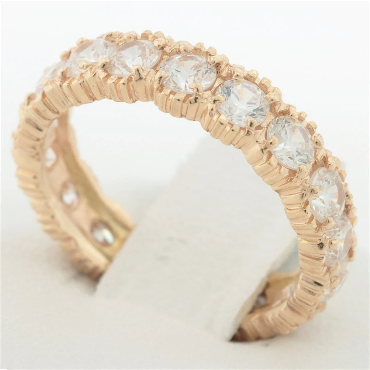 スタージュエリー キュービックジルコニア リング K14(PG) 3.3g