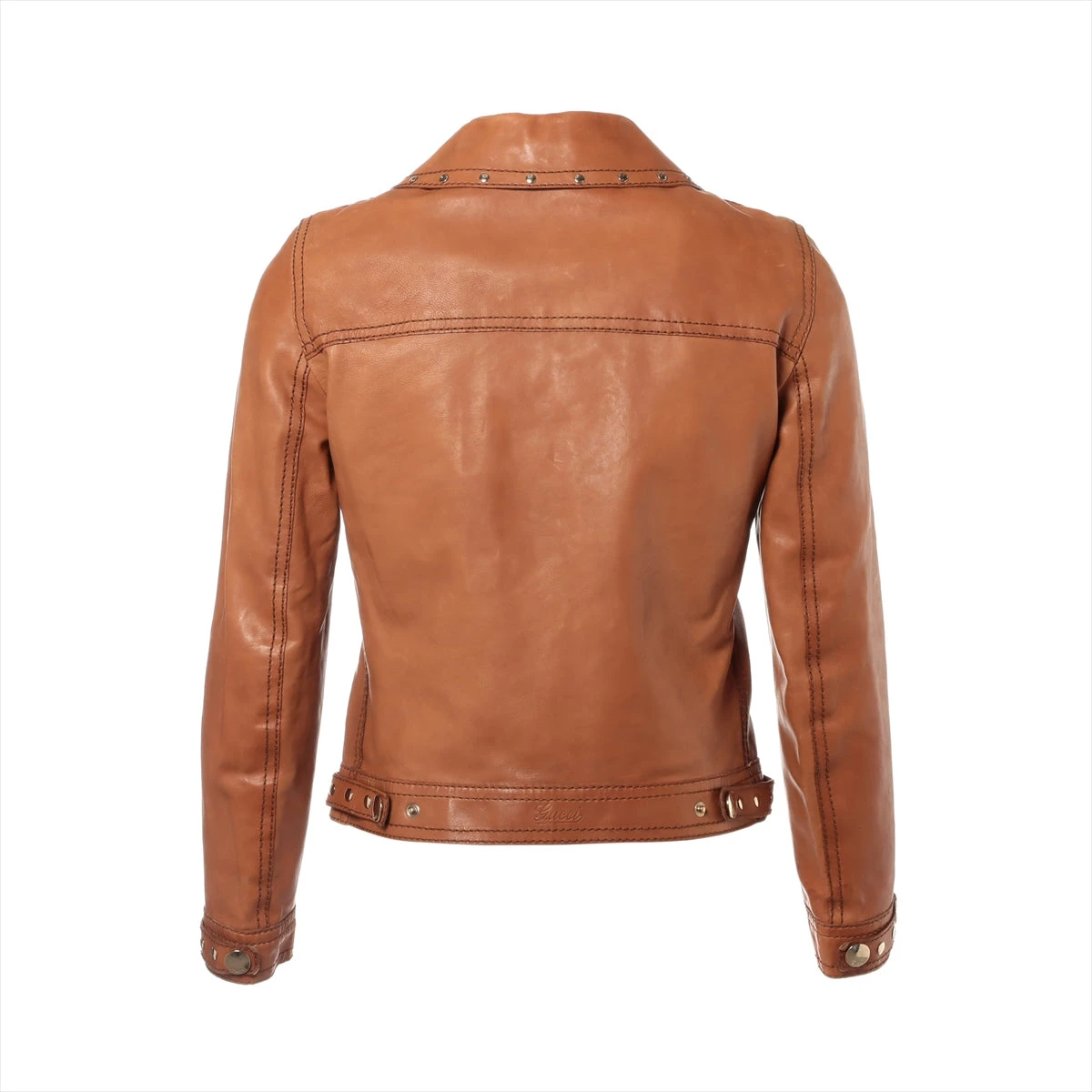 Surf53様用　　　　　　　　　　グッチ レザージャケット キャメル 36 GUCCI(グッチ) レザーライダースジャケット408386 XN570 408386