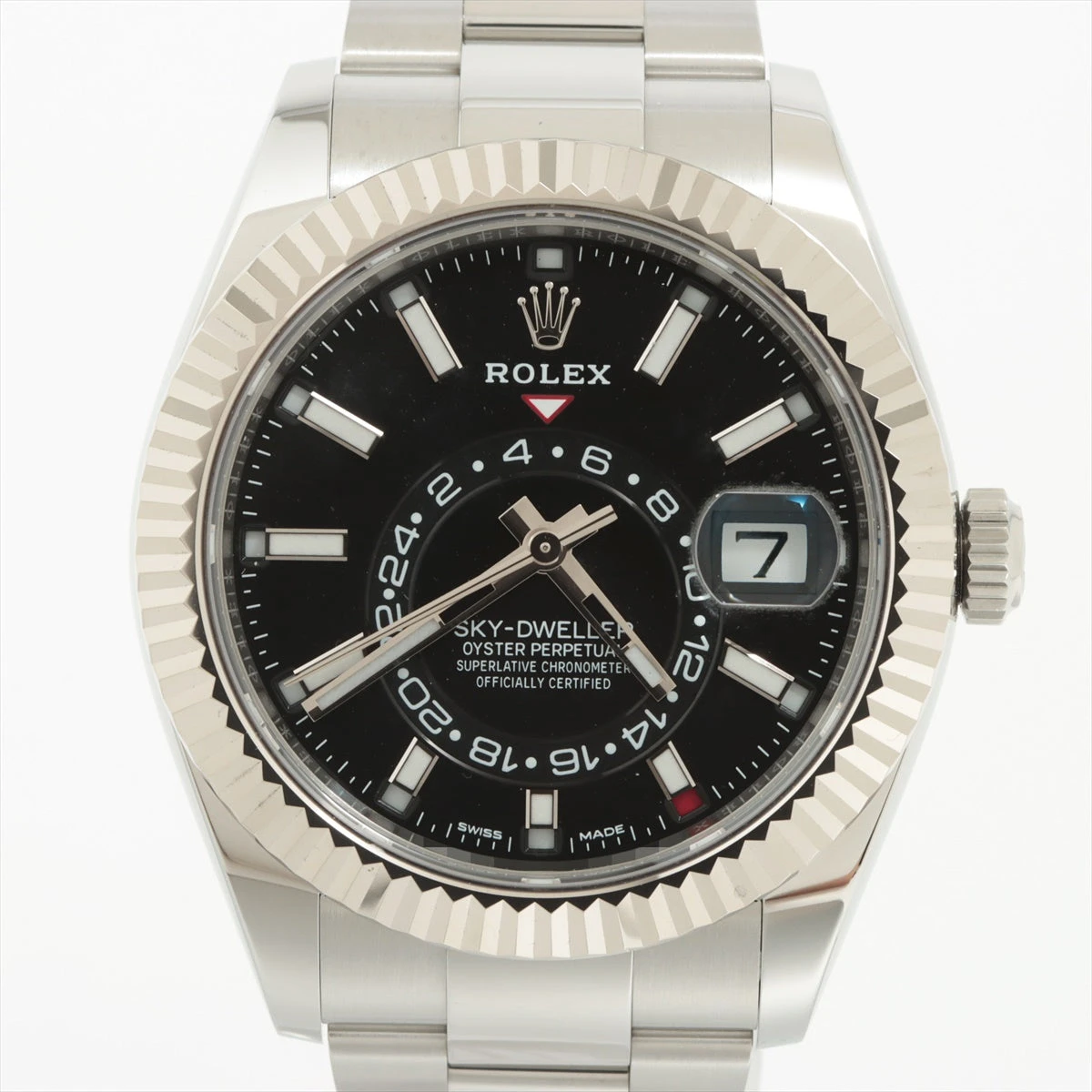 ロレックス スカイドゥエラー 326934 SS×WG AT 黒文字盤 あまりごま2  