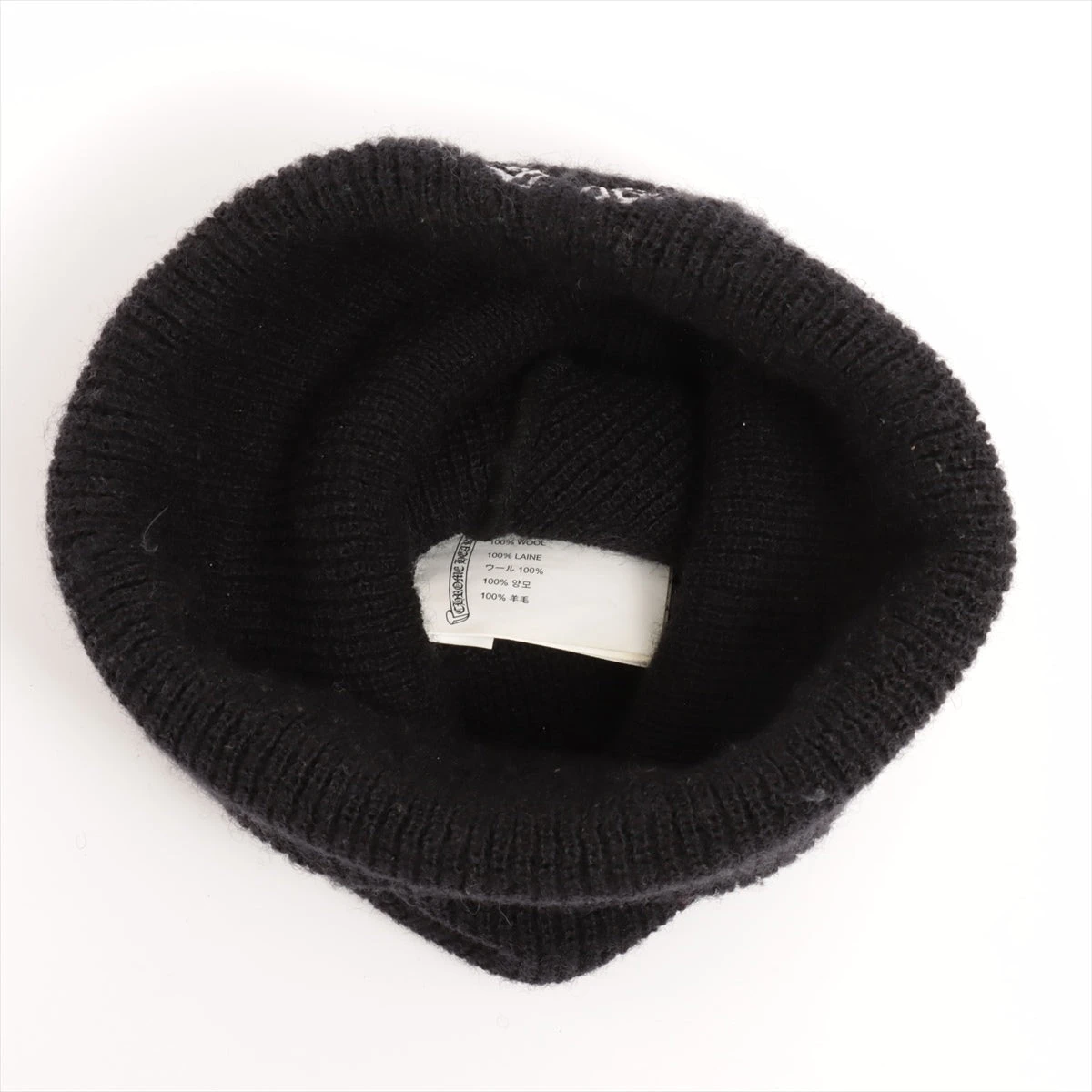 クロムハーツ ホースシュー　ニット　ブラック CHROME HEARTS クロムハーツ サイズ:ONE SIZE THERMAL BEANIE