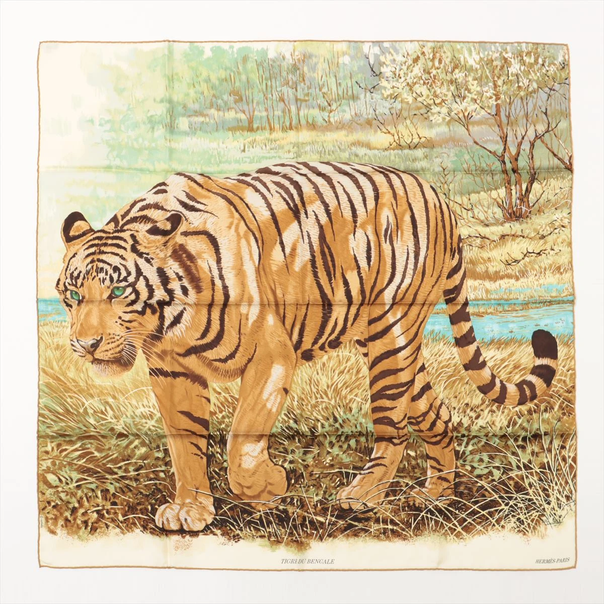 エルメス カレ90 TIGRE DU BENGALE ベンガルの虎 スカーフ