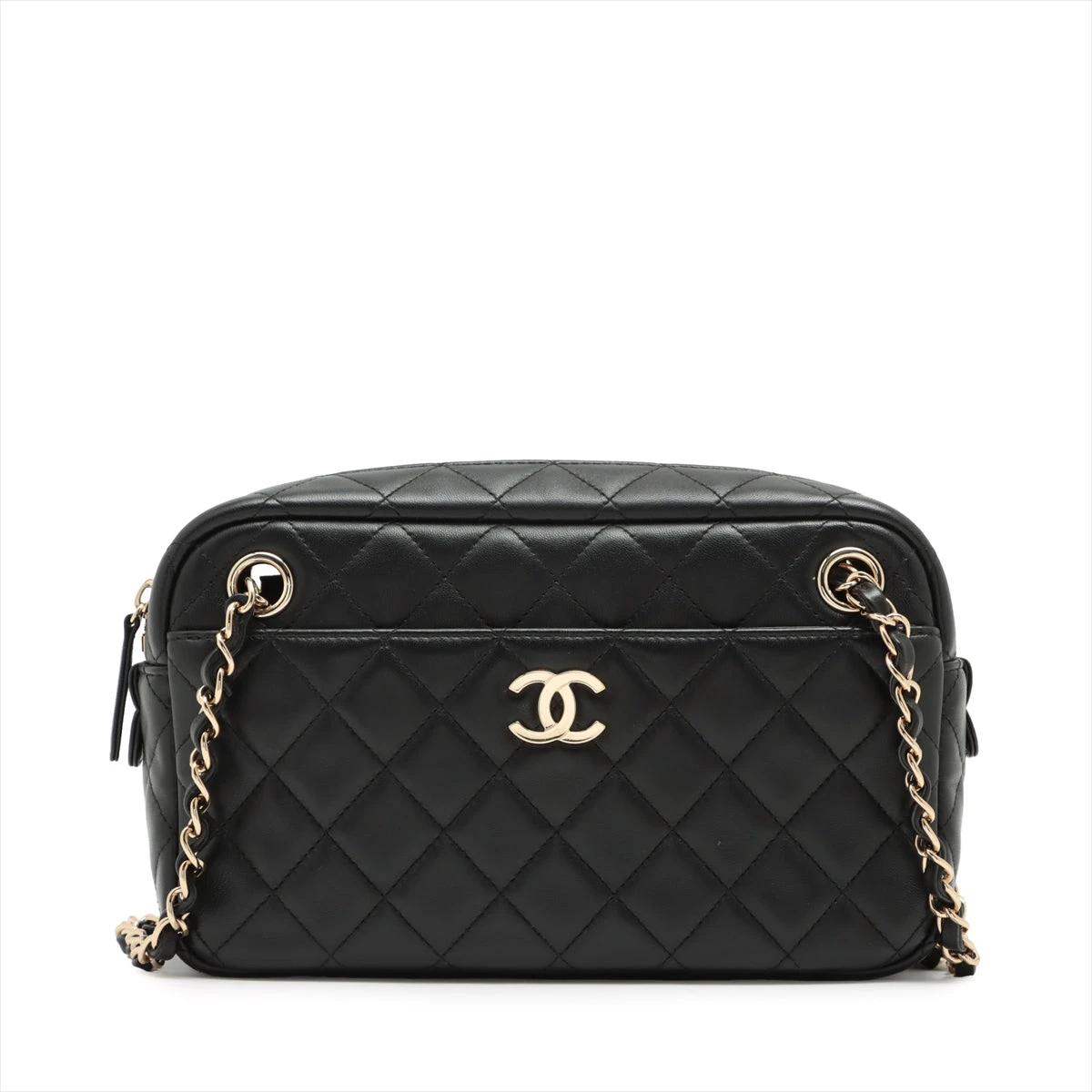 シャネル マトラッセ チェーンショルダー バッグ 超美品 ゴールド金具【鑑定済】 CHANEL シャネル バッグ マトラッセ レディース ブランド