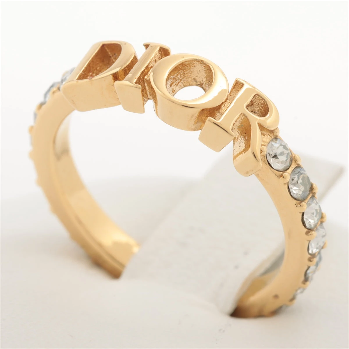 Dior GP ラインストーン ディオレボリューション ロゴ リング ディオール Dio(r)evolution ディオレボリューション リング M