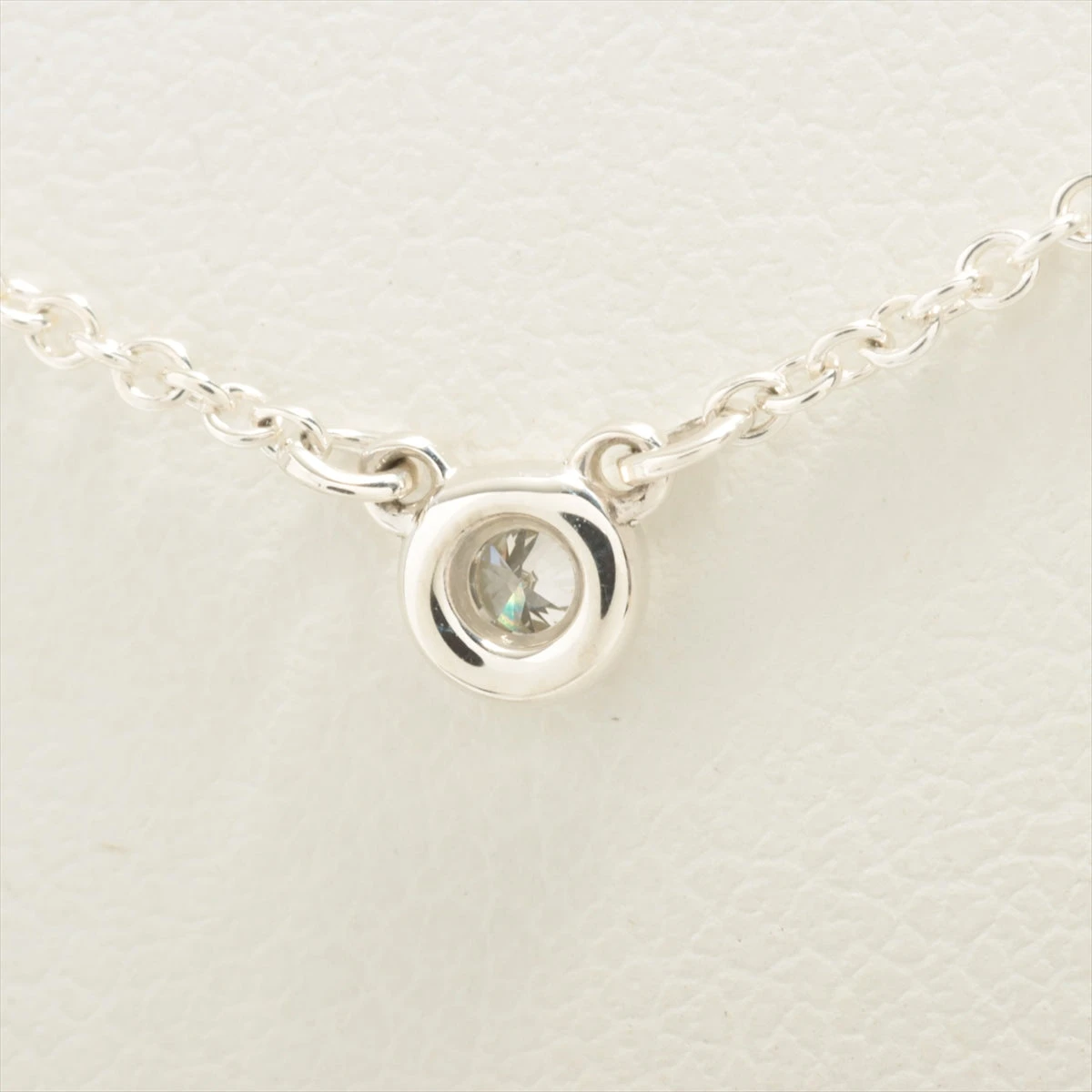 ティファニー バイザヤード ネックレス 925 1.5g シルバー 0.03ct 
