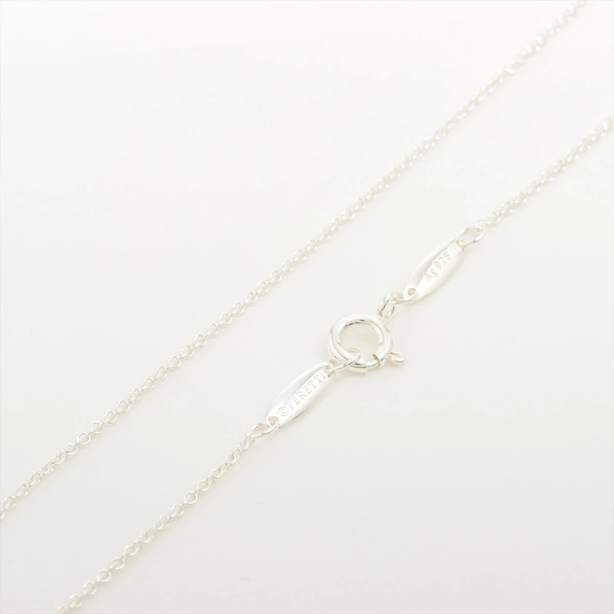 ティファニー バイザヤード ネックレス 925 1.5g シルバー 0.03ct