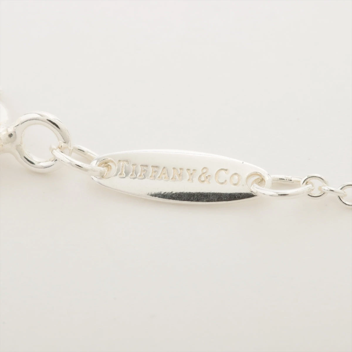 ティファニー バイザヤード ネックレス 925 1.5g シルバー 0.03ct